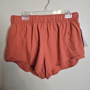 NWT LEG3ND‎ Ladies Rust Athletic Shorts XL Lightweight Breathable Gym Workout